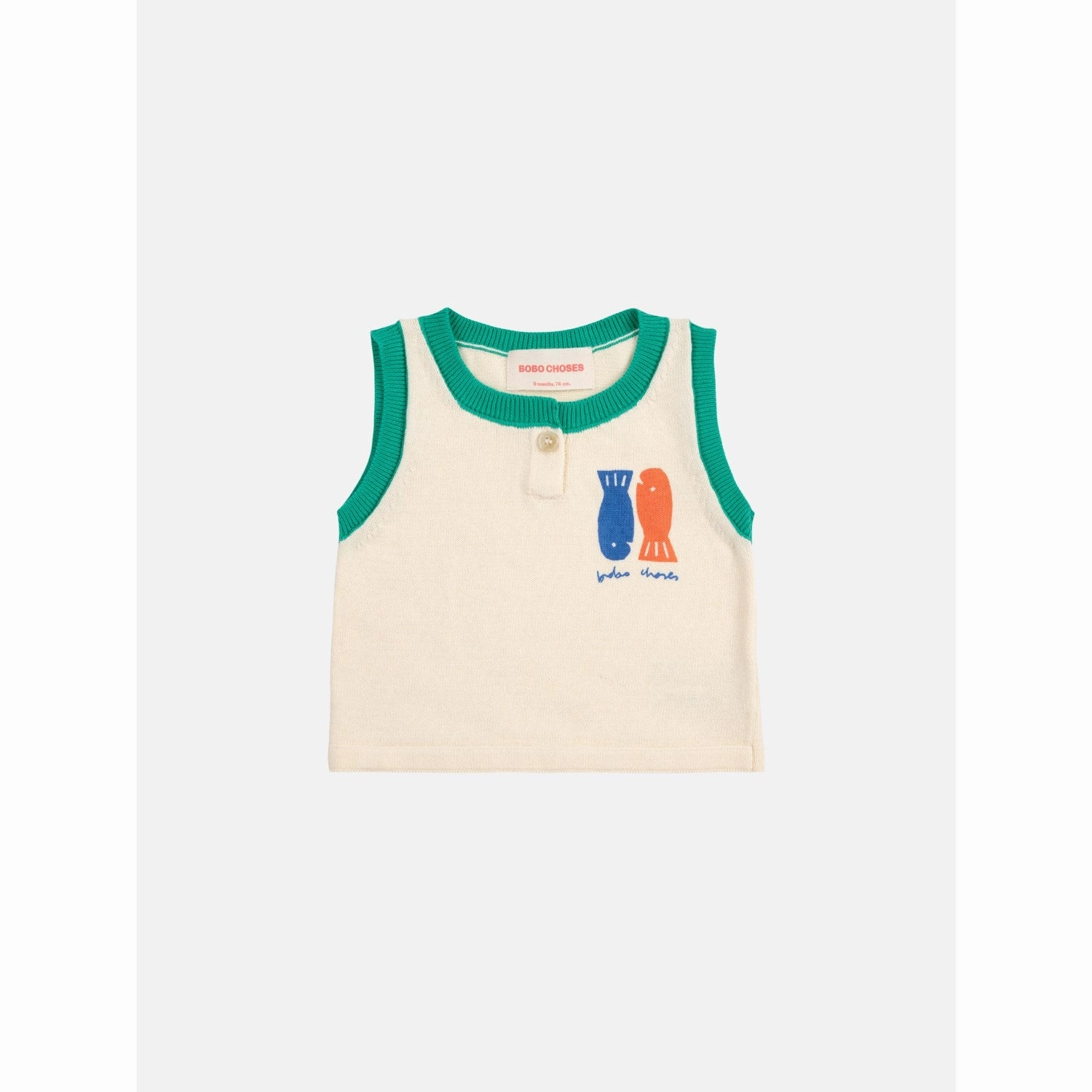 Bobo Choses Offwhite Lucky Fish Knitted Set Fresh Day Chic Comfort