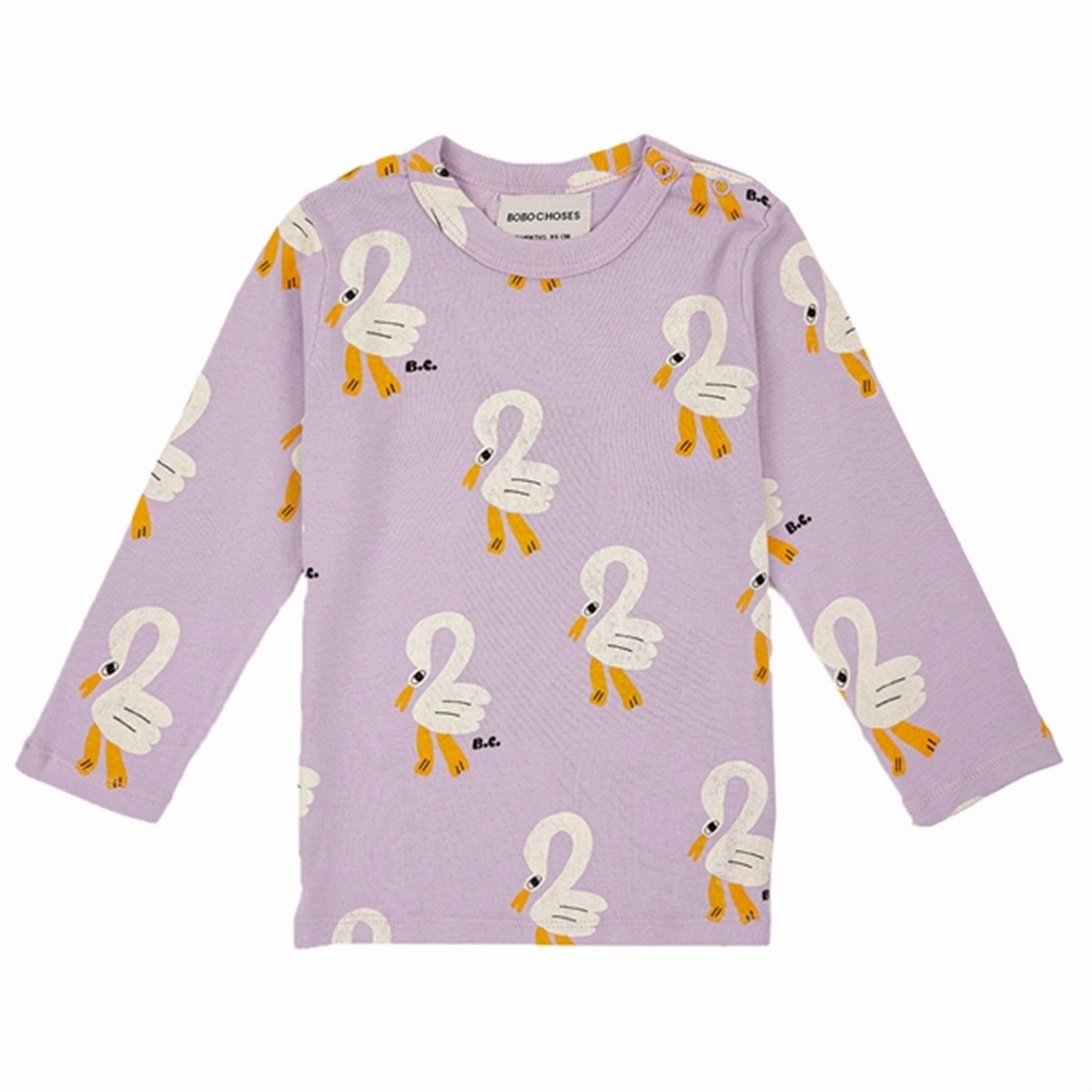 Bobo Choses Lavender Pelican All Over Blouse Static Dissipating Fiber Travel Essential