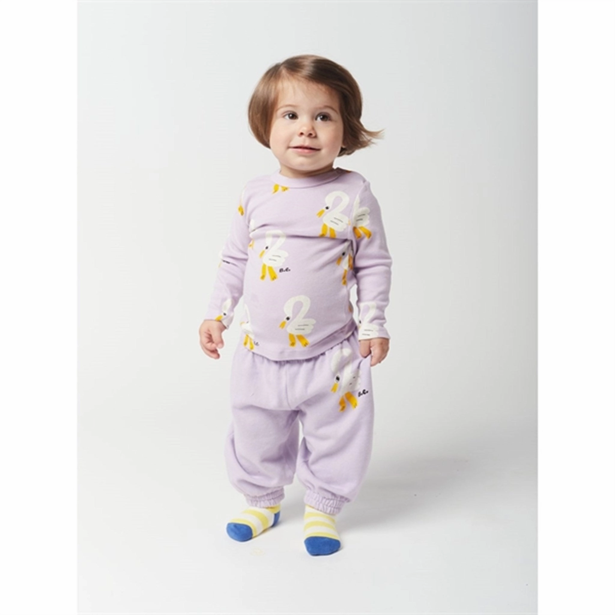 Bobo Choses Lavender Pelican All Over Blouse Versatile Look