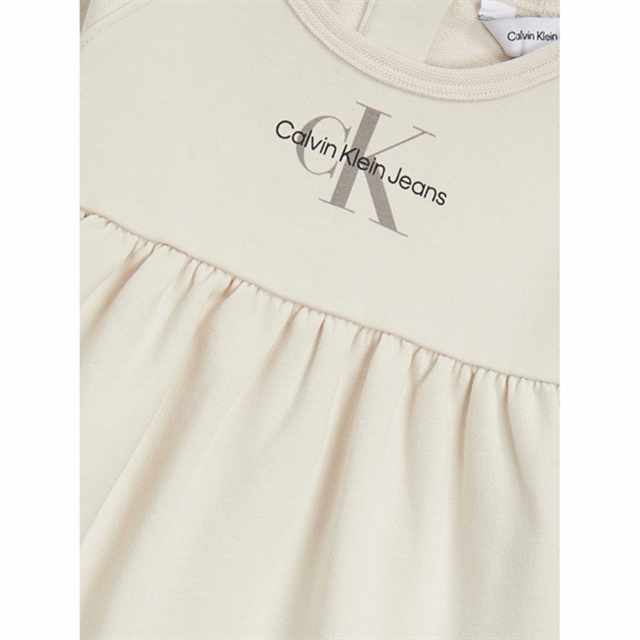 Calvin Klein Monogram Ls Dress Whitecap Gray Artistic Edge