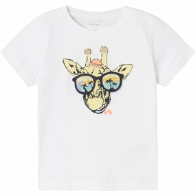 Name It Bright White Jean T-Shirt Breathable and Comfortable Light and Fresh