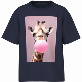 Layered Comfort Name It Navy Blazer Giraffe Nkfvotea Ss Nreg Top