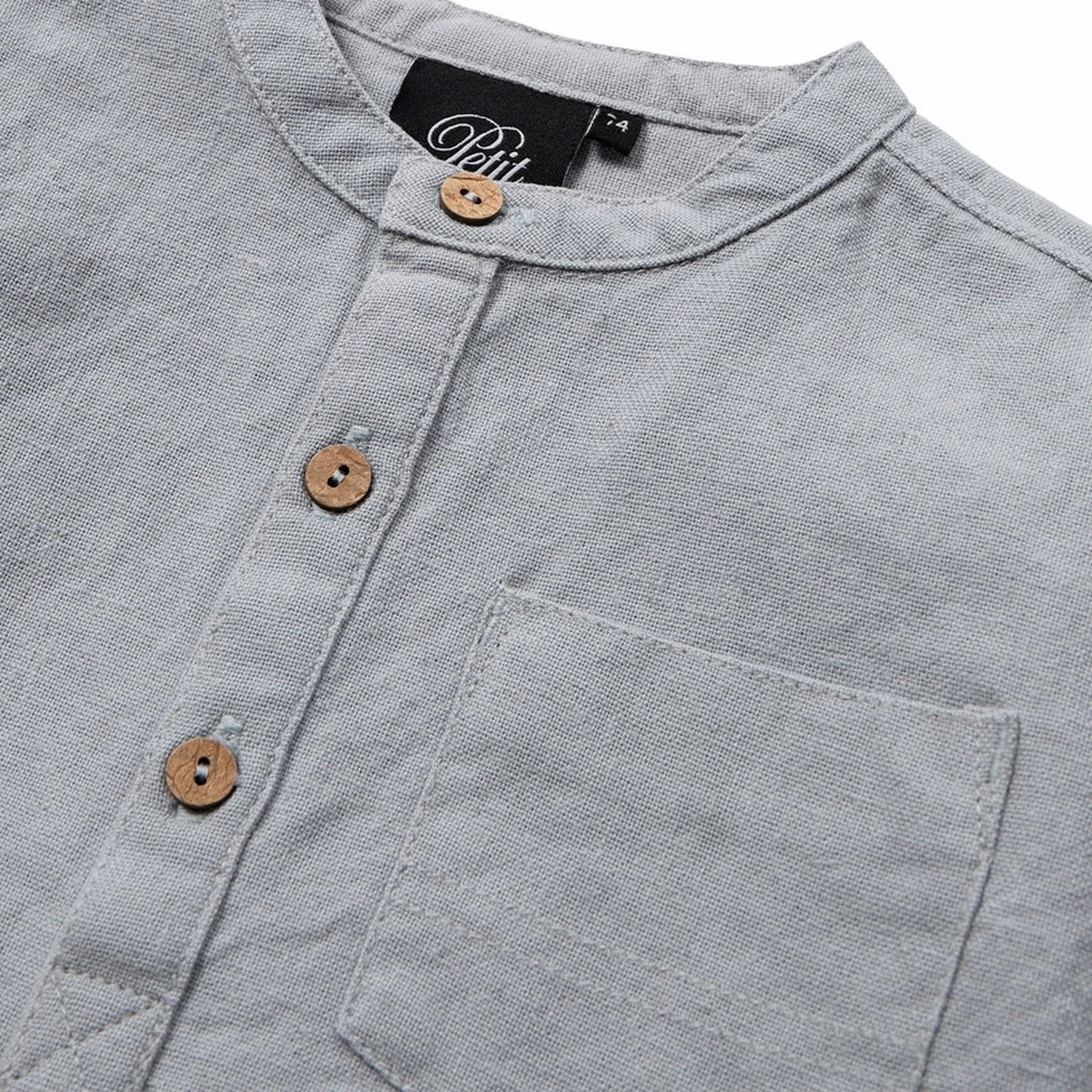 Sofie Schnoor Dusty Blue Shirt Neutral Tones