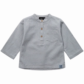 Sofie Schnoor Dusty Blue Shirt Holiday Gift