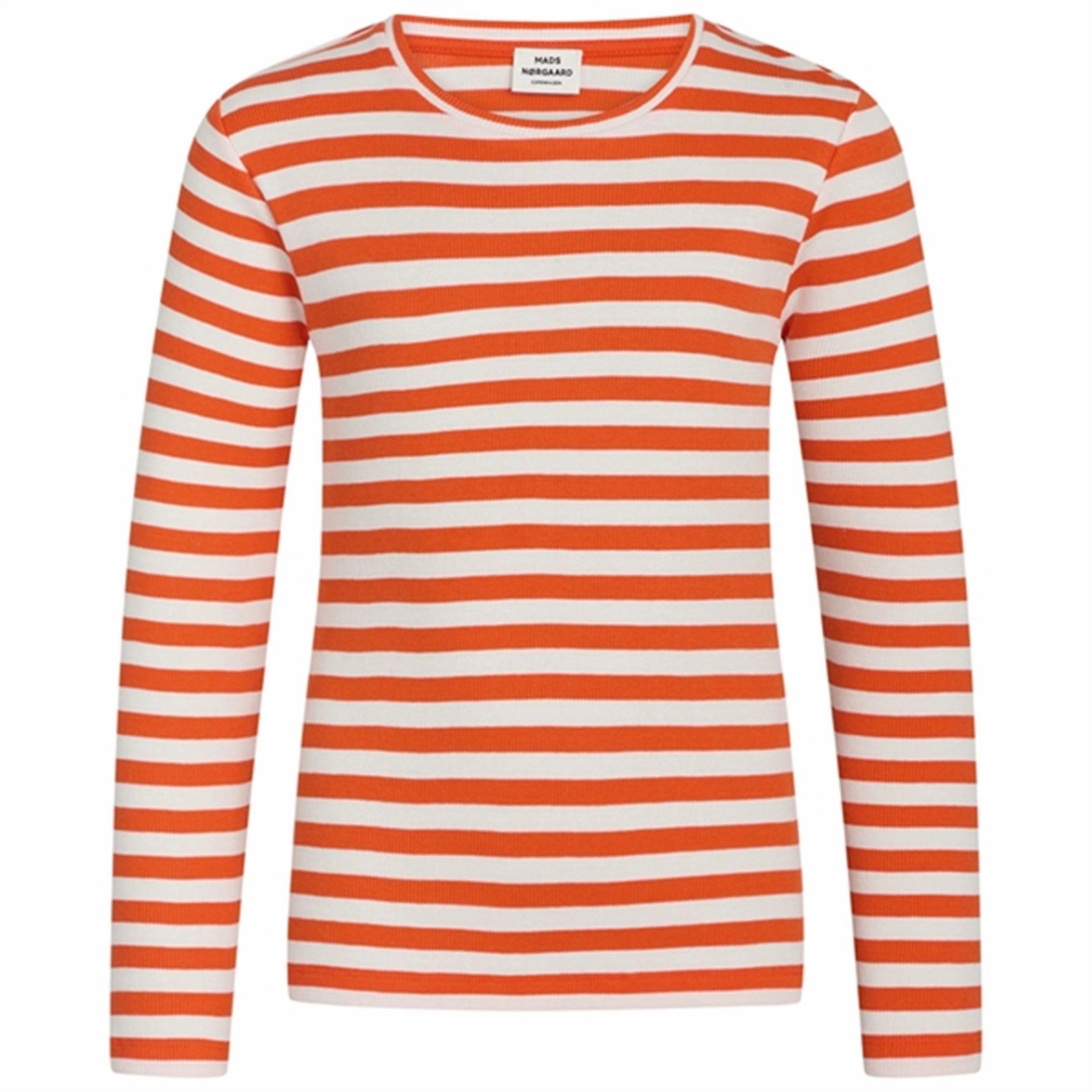 Dynamic Design Mads N?rgaard 2x2 Cotton Stripe Talino Bluse Puffin's Bill/Cloud Dancer