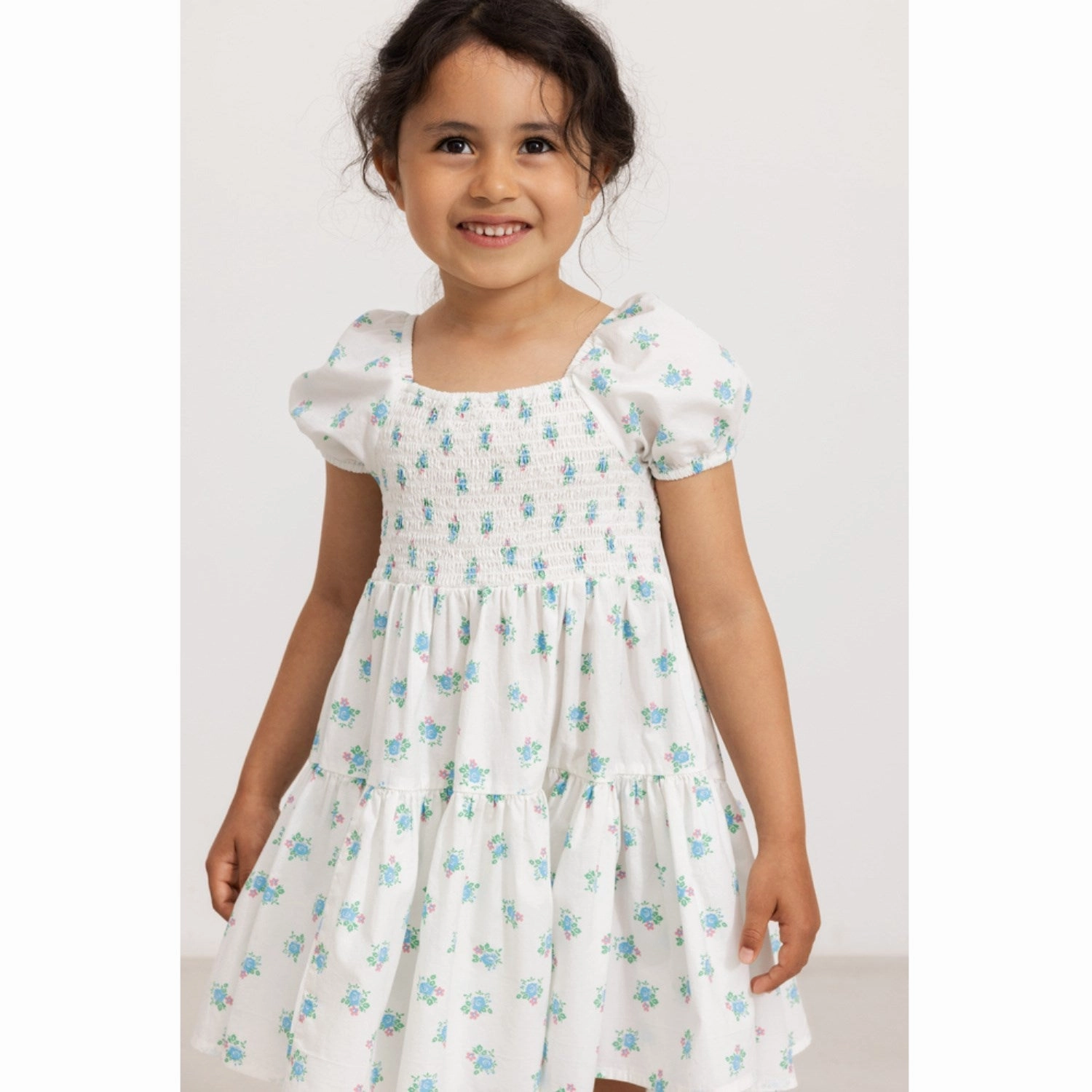 Delicate Finish MarMar Poplin Summer Bouquet Dyman Dress