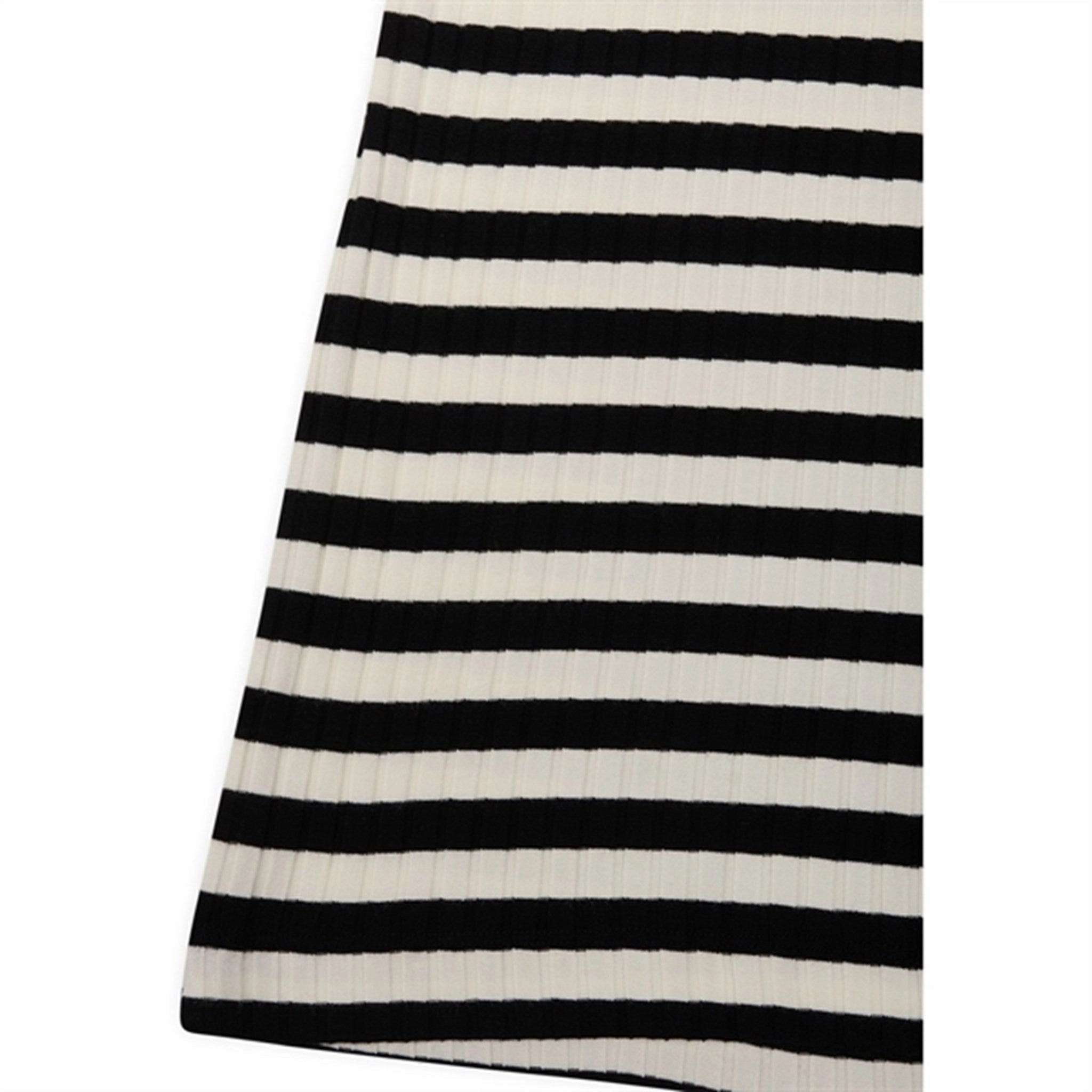 Minimal Curve Satin Layers Mads N?rgaard 5x5 Classic Stripe Carnile Dress Black/Vanilla Ice