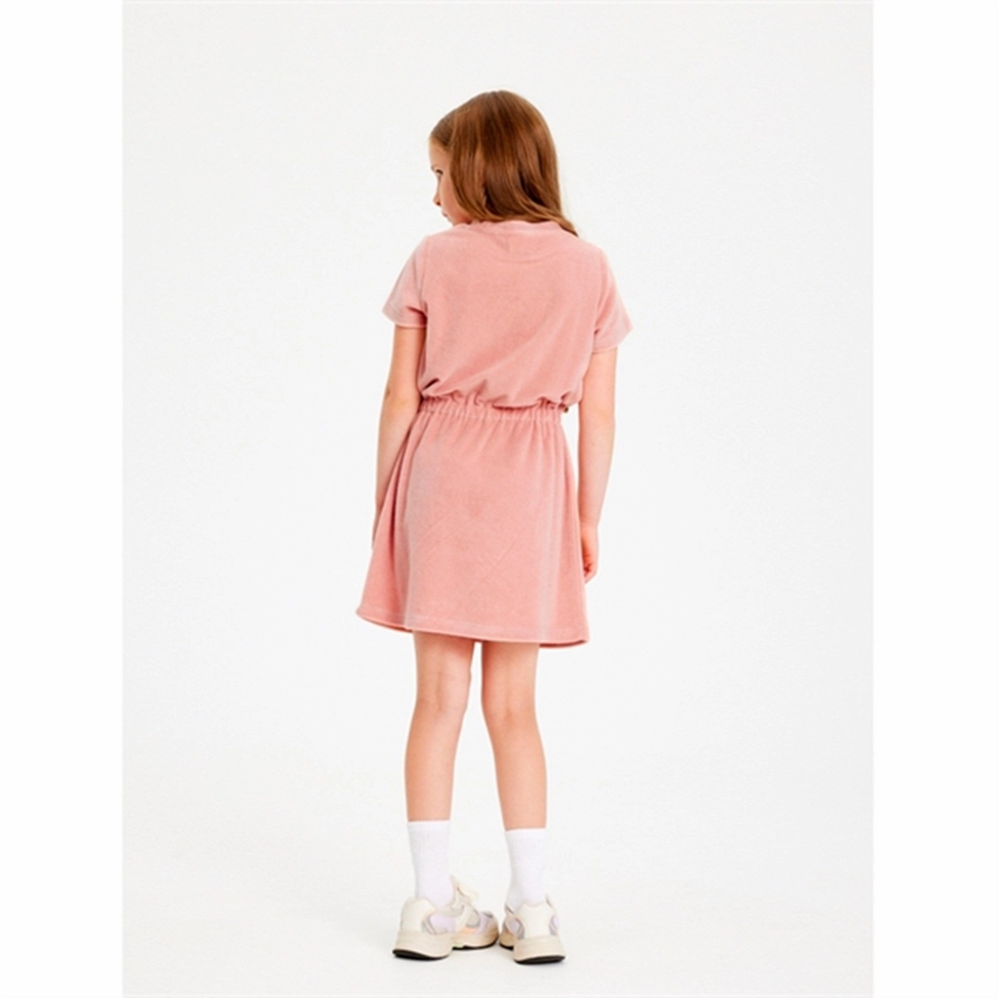 Vibrant Layer THE NEW Peach Beige Gladys Terry Dress