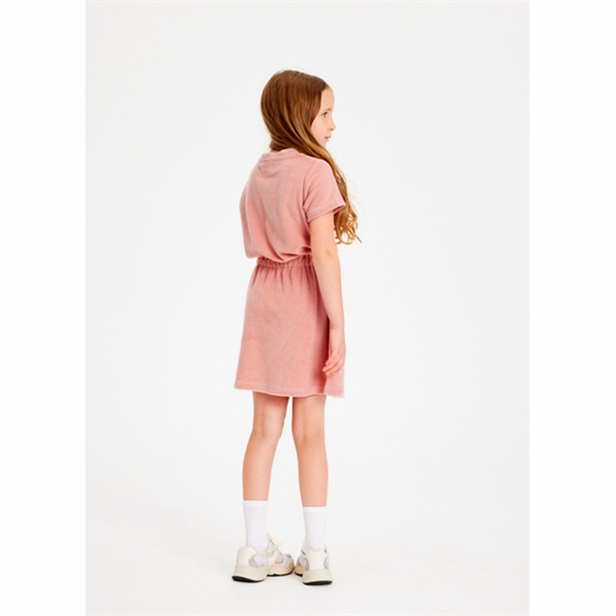 Chill Fit Lace-Trim THE NEW Peach Beige Gladys Terry Dress