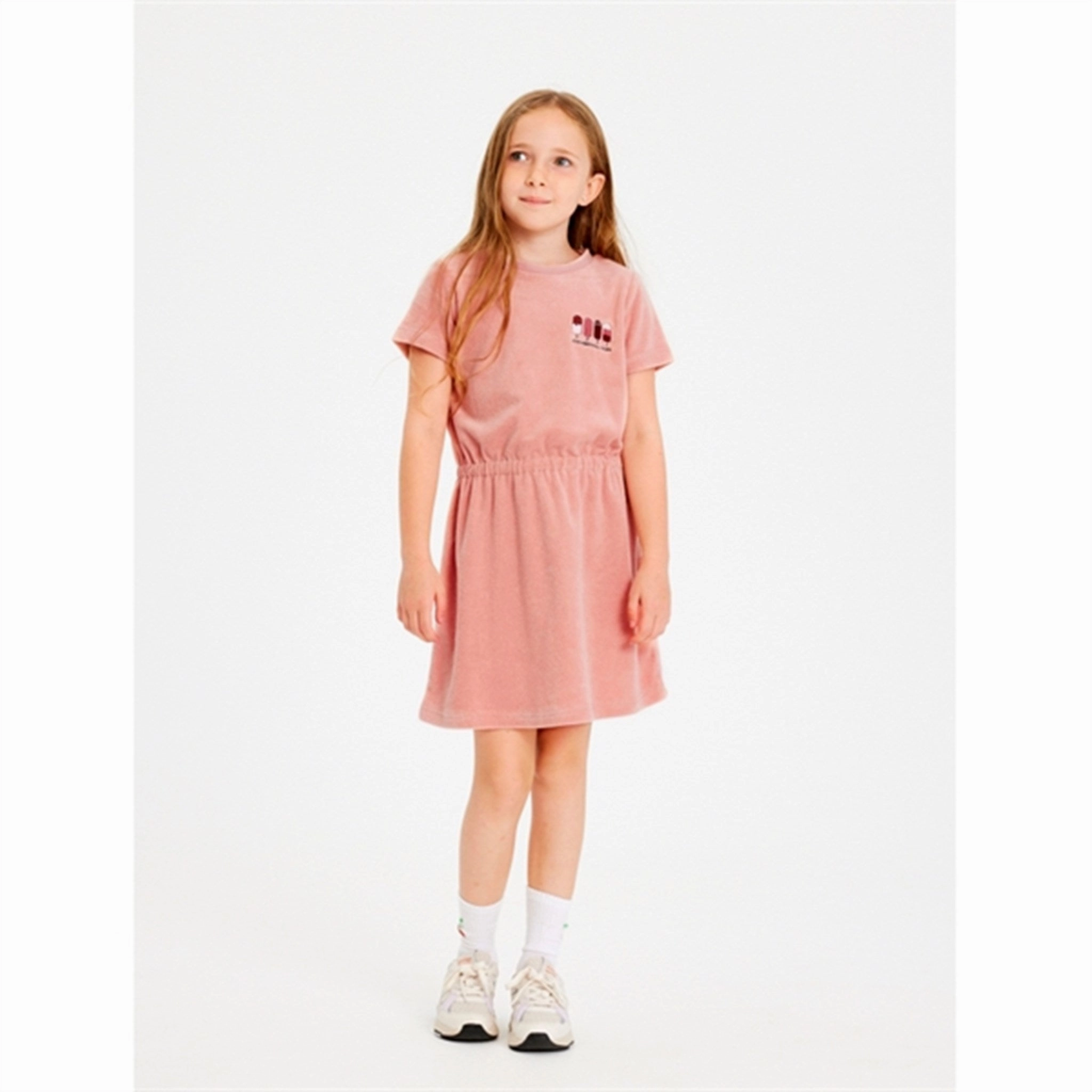 THE NEW Peach Beige Gladys Terry Dress Relax Layers