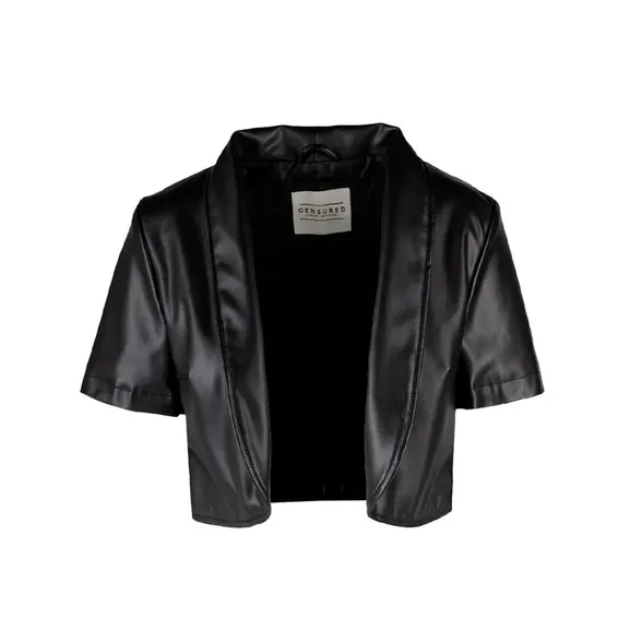 Remember Censured giacca corta in ecopelle Short Slevve JWGLACTFNSV 90 nero