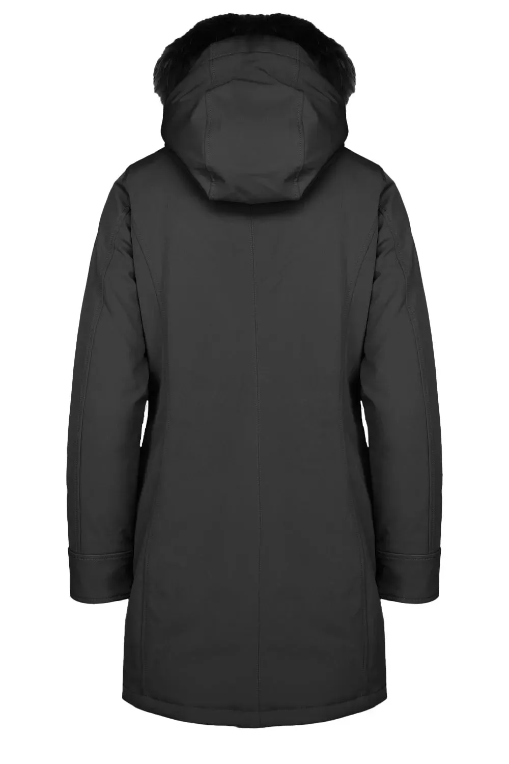 Express Defend Censured giacca da donna sfiancata con cappuccio e pelliccia sintetica staccabile CW 235P T NEP3 90 nero