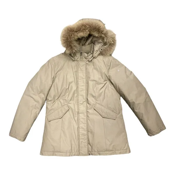 Censured Giacca invernale da donna con cappuccio e pelliccia CW 1784 T BR2 16 beige QuickDry Moisture Wicking