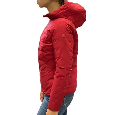 Heat Sealed Seams Censured Giubbino da donna con cappuccio in softshell JW6232 T SSK 7090 red dahlia