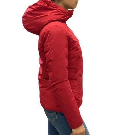 clean design Proclaim Censured Giubbino da donna con cappuccio in softshell JW6232 T SSK 7090 red dahlia
