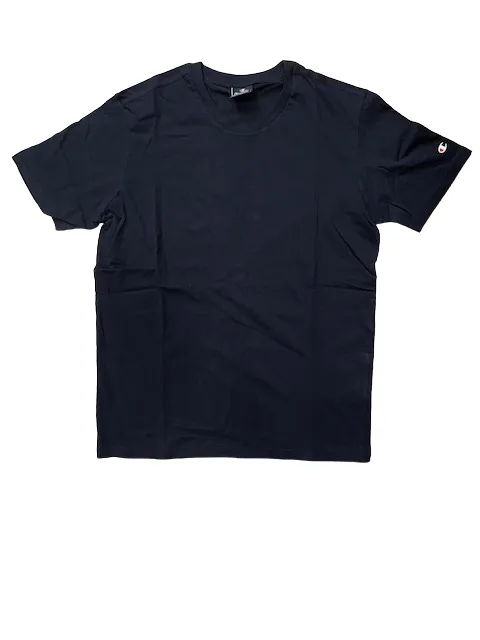 Champion 2 T-shirt da uomo manica corca Legacy American C-Logo 218543 WW001 WHT/NNY bianco-blue marino Casual Day Wear Comfy Casual