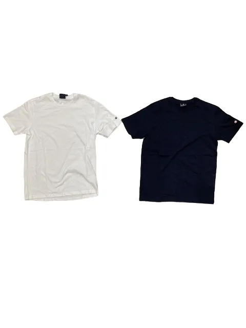 Champion 2 T-shirt da uomo manica corca Legacy American C-Logo 218543 WW001 WHT/NNY bianco-blue marino Comfortable and stylish EcoFriendlyMaterial