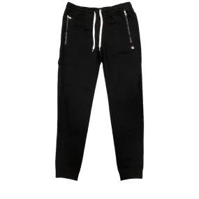 Polyester fabric Street Inspired Champion Pantalone garzato con zip alle tasche e polsino al fondo gamba 217425 KK001 NBK black