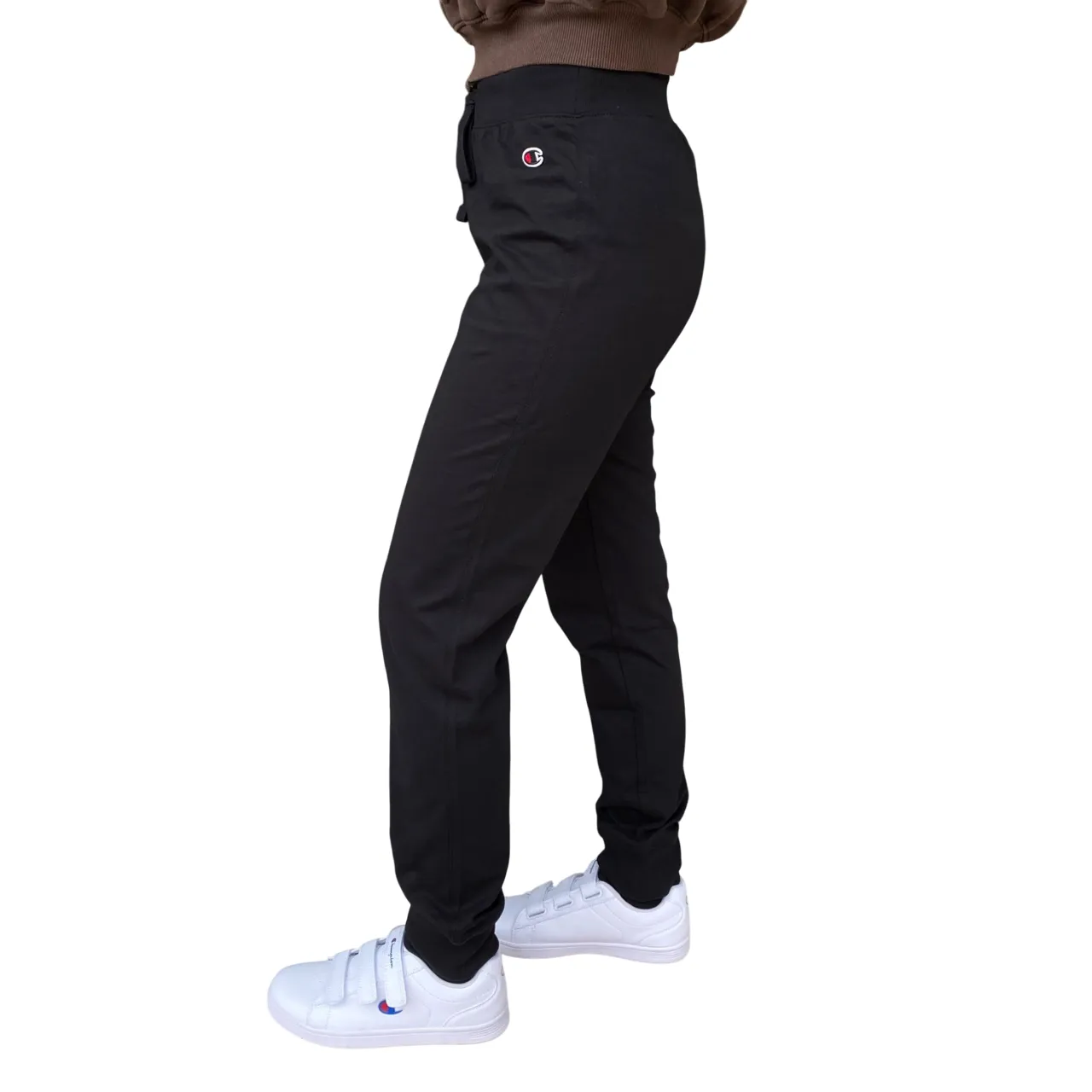 charm venue Champion pantalone sportivo da donna con polsino 118095 KK001 nero