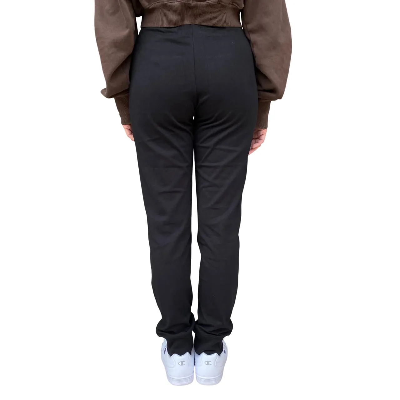 Champion pantalone sportivo da donna con polsino 118095 KK001 nero Casual Wear