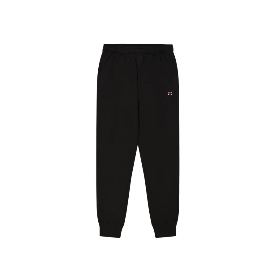 Champion pantalone sportivo da uomo  con polsino a coste alla caviglia Jogger slim fit 220733-KK001 nero Wrinkle Resistant