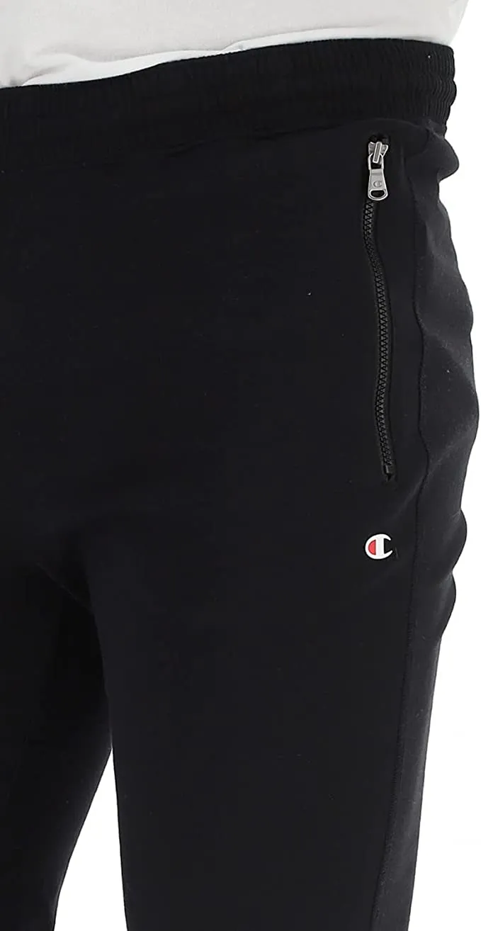Lightweight Feel Versatile Fashion Champion Pantalone sportivo da uomo Legacy con cerniera alle tasche e polsino al fondo 217435 KK001 nero