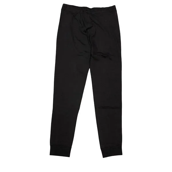 Champion Pantalone sportivo da uomo Legacy con cerniera alle tasche e polsino al fondo 217435 KK001 nero Elasticized Cuffs pilling resistant