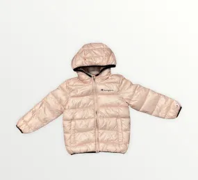 Champion piumino con cappuccio da bambina 305826 PS157 PKN rosa Cold Shield