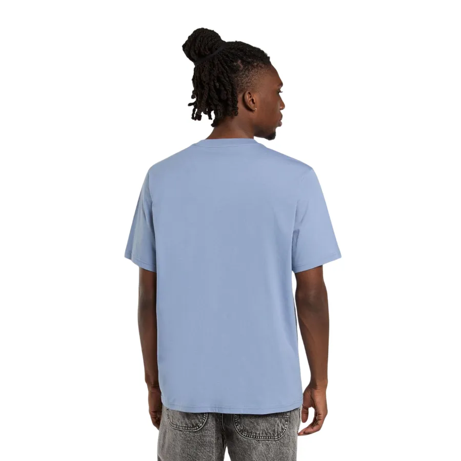 Dickies maglietta manica corta da uomo Mapleton DK0A4XDBK371 celeste Relaxed Armhole Cut Chilly Comfort