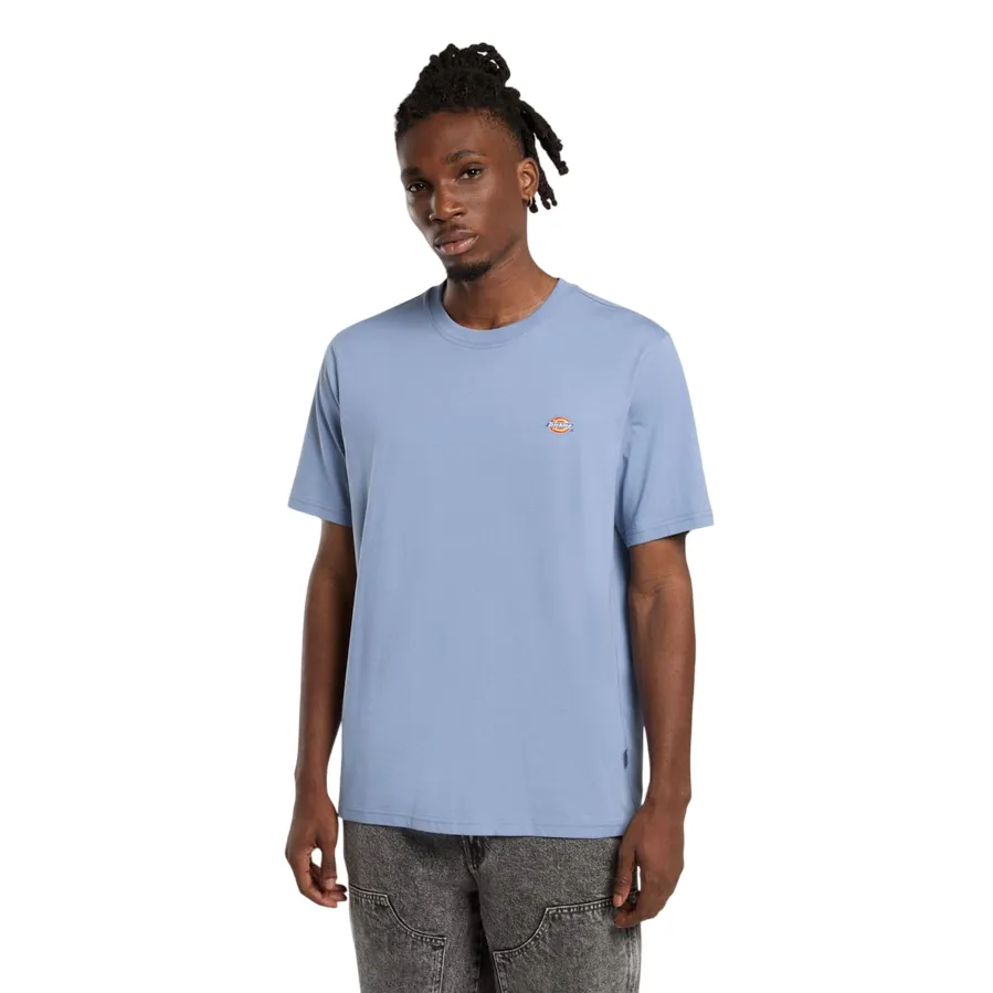 Quick-Dry Fabric Dickies maglietta manica corta da uomo Mapleton DK0A4XDBK371 celeste