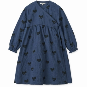 All Layer LieWood Bow / Indigo Blue Cleo Printed Dress