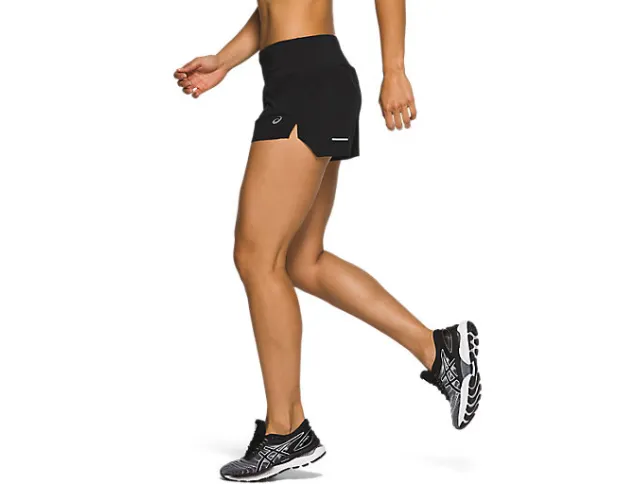 Asics pantaloncino da donna da corsa Road 3 2012A835 001 nero Smooth Texture