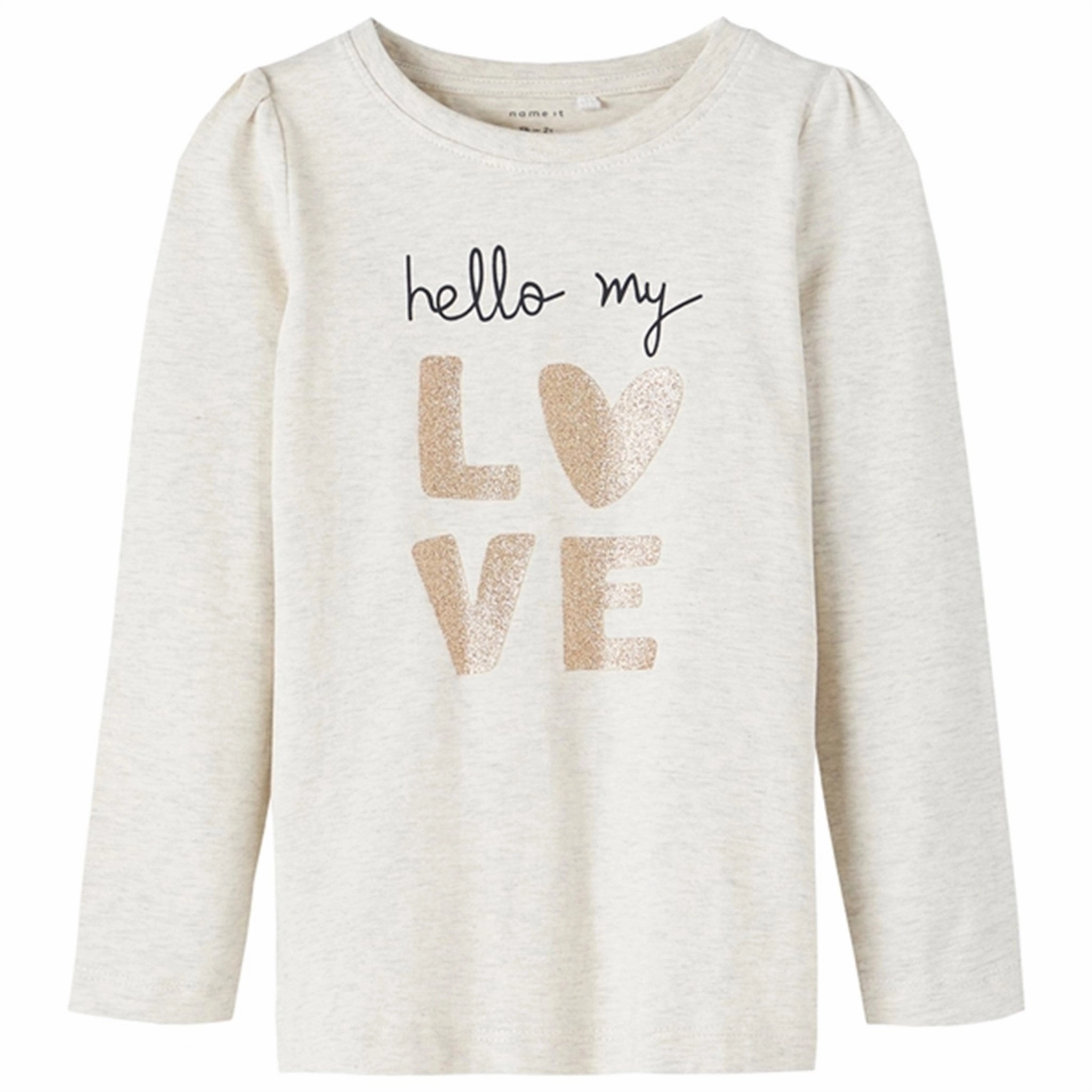 Name it Peyote Melange Bridget Blouse Zip Front Quick Dry Construction