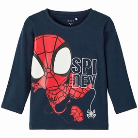 Outdoor Adventure Smart Appearance Name it Dark Sapphire Junior Spidey Blouse
