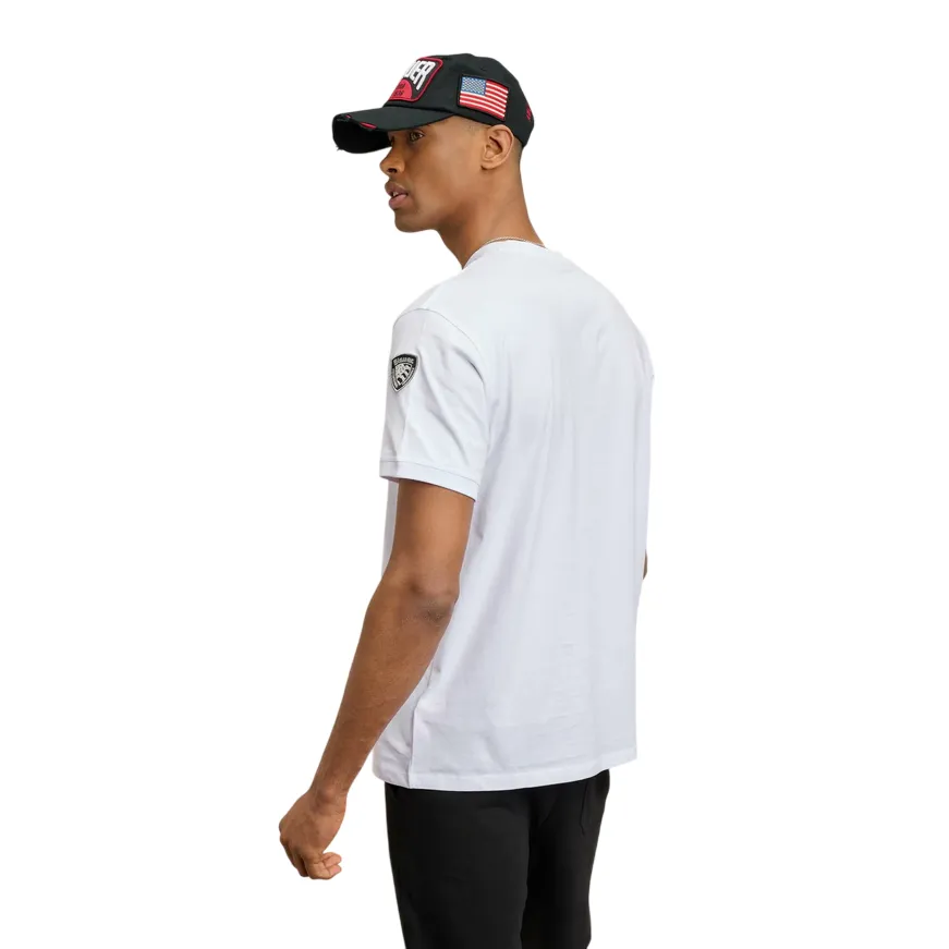 Fresh and Cool Slim Silhouette Blauer maglietta manica corta da uomo Anthony 25SBLUH02275 bianco