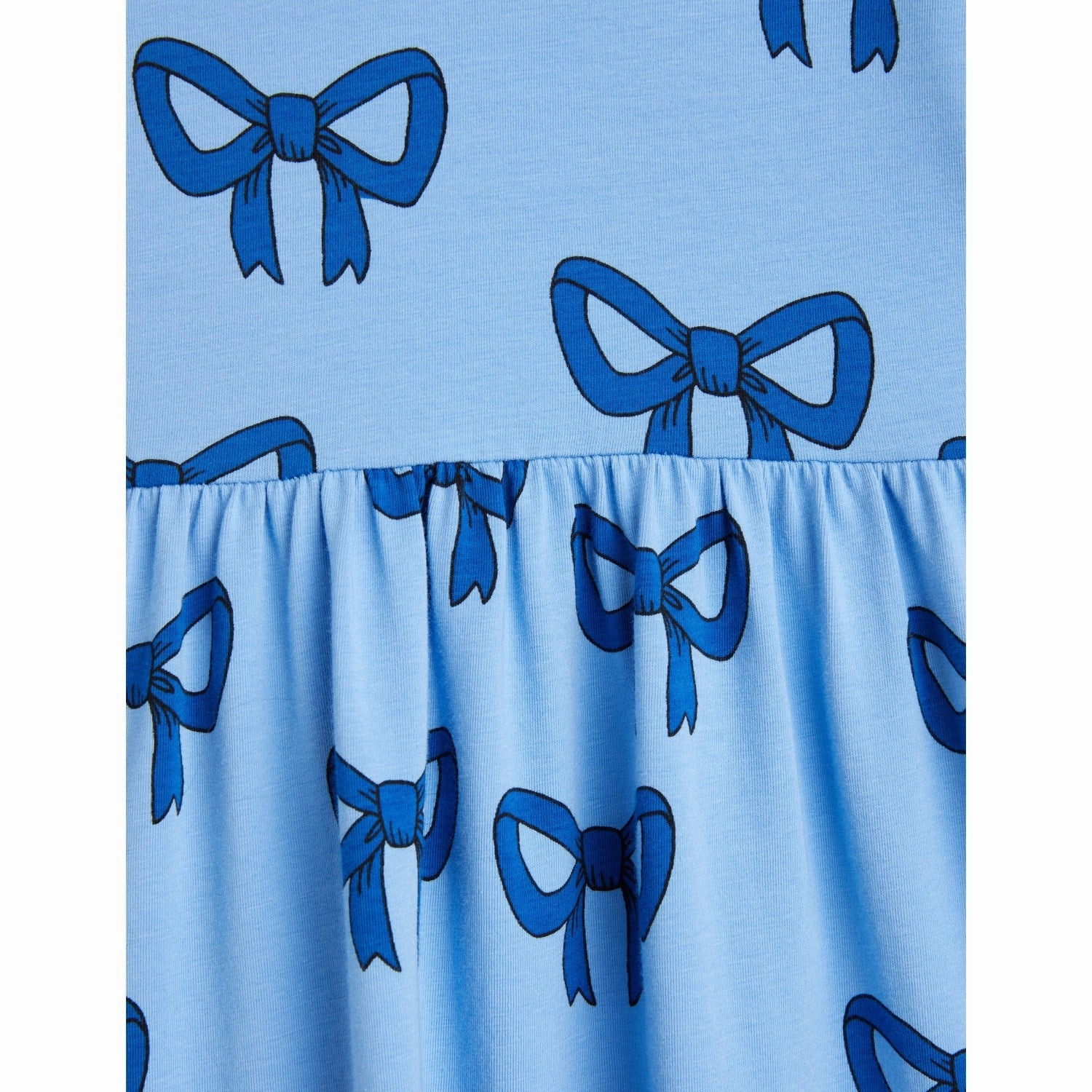 Mini Rodini Blue Bow Aop Dress Soft Motion