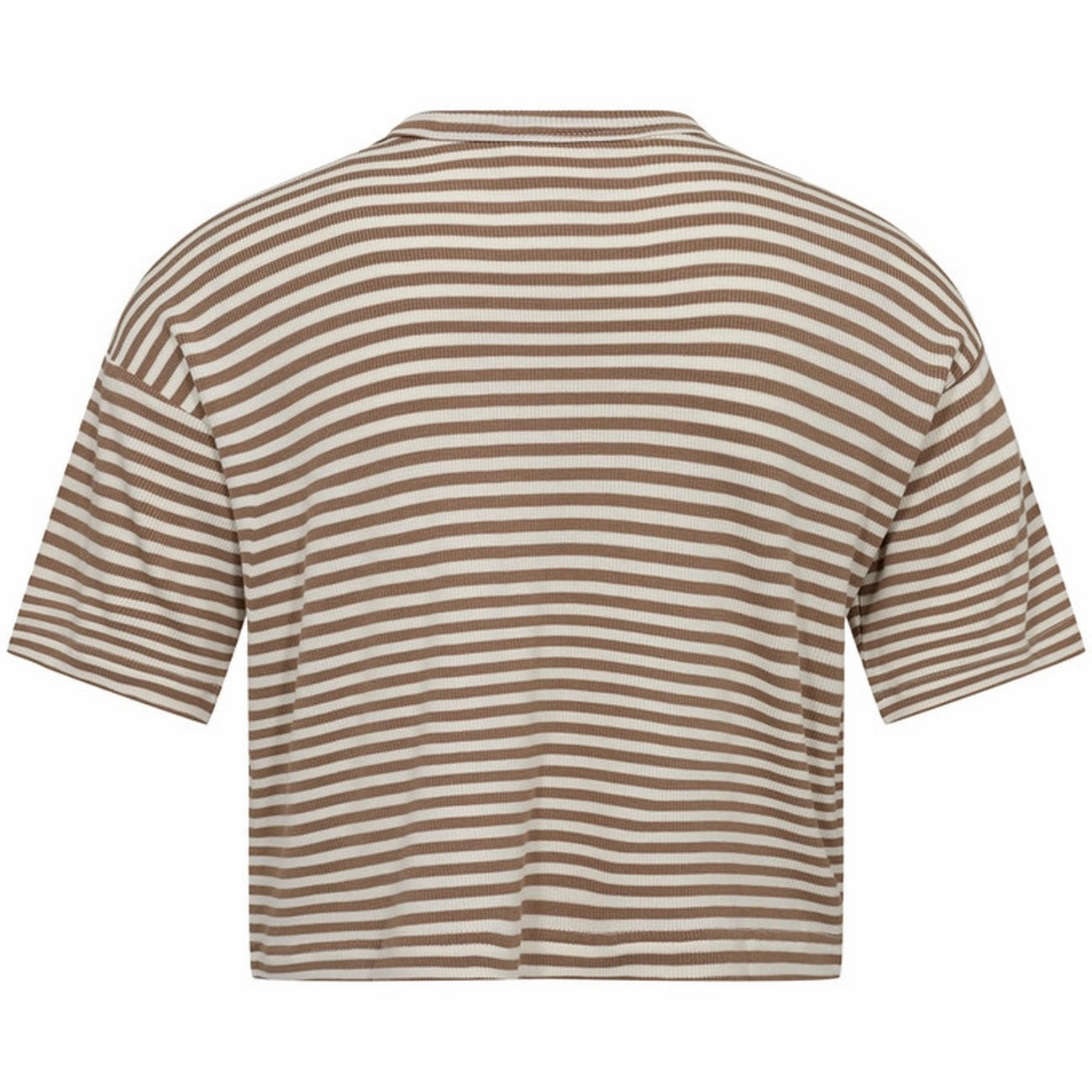 Sofie Schnoor Beige Striped T-Shirt Fashionable Piece