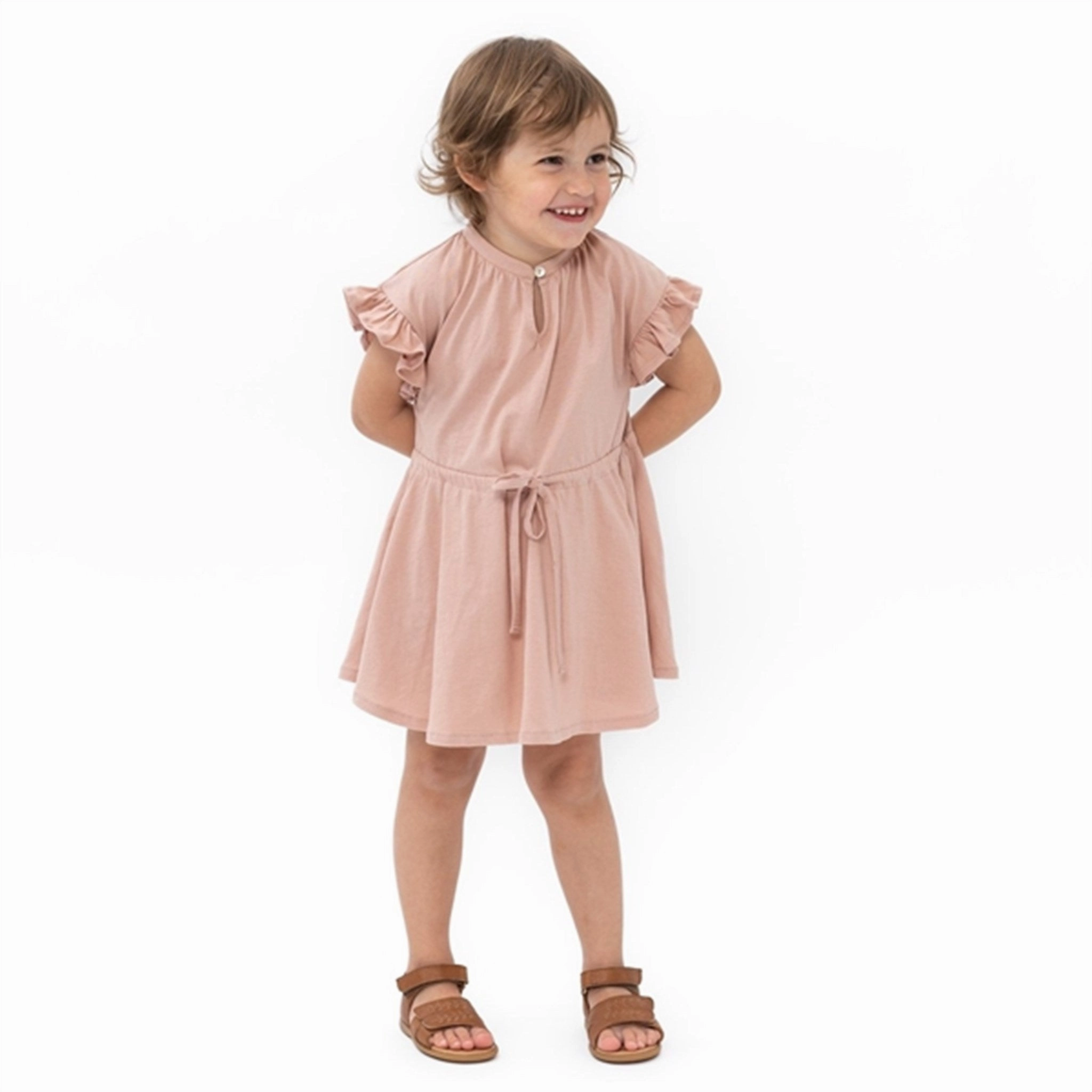 Weekend Casual Luxe Touch Minimalisma Lively Dress Litchi