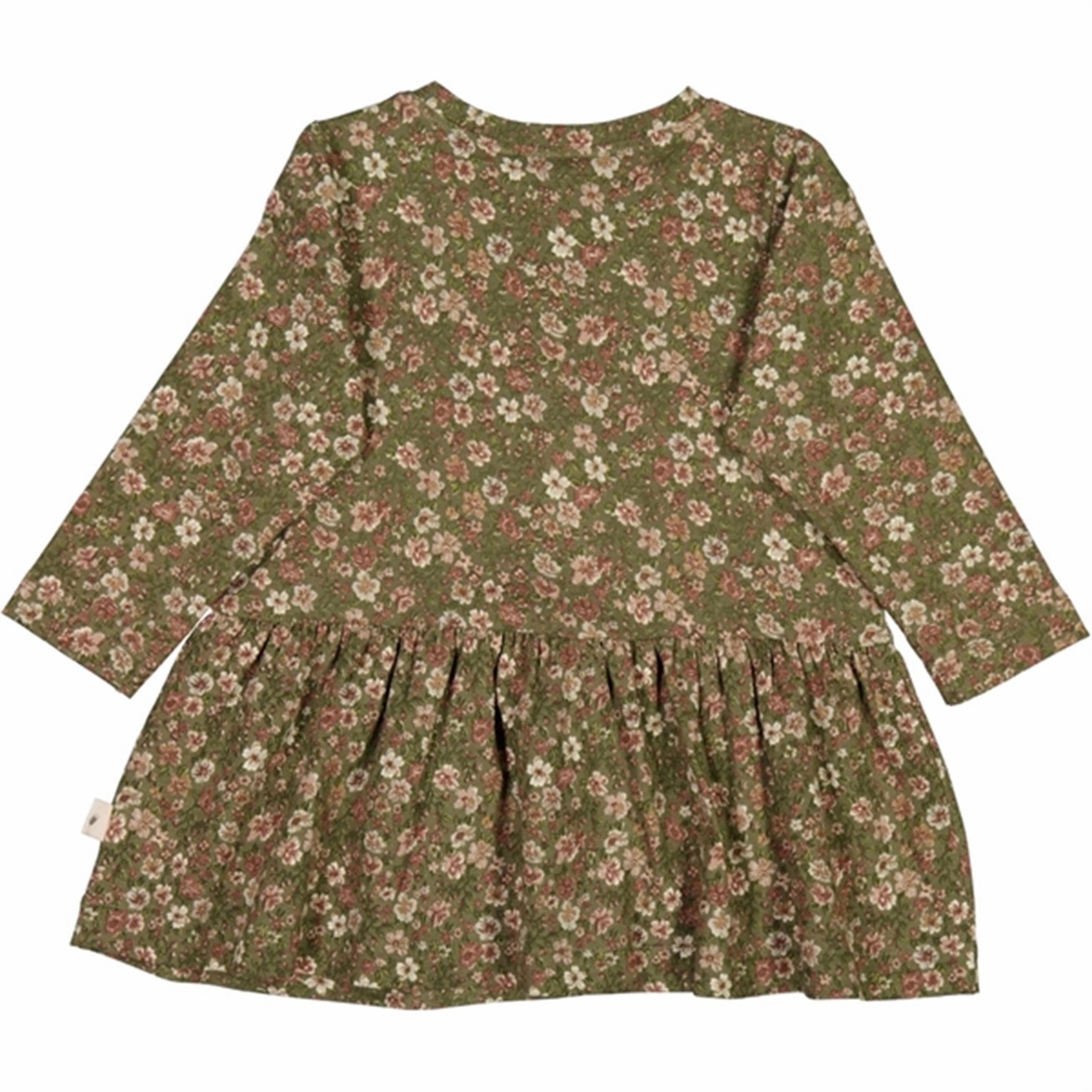 Wheat Dry Pine Flowers Jersey Bessie Dress Light Blend