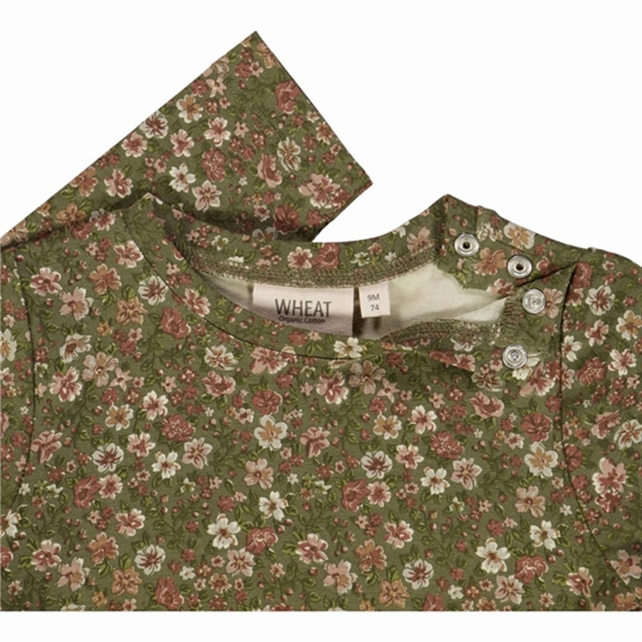 Smooth Layers Wheat Dry Pine Flowers Jersey Bessie Dress