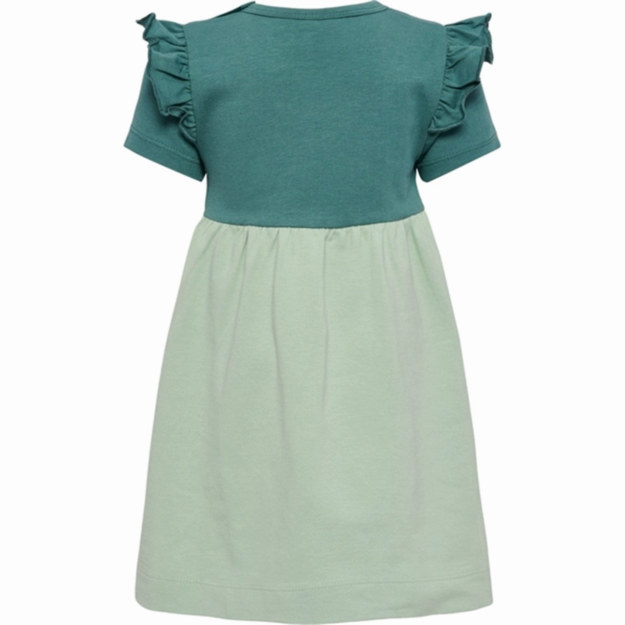 Hummel Silt Green Talya Dress S/S Soft Pleats