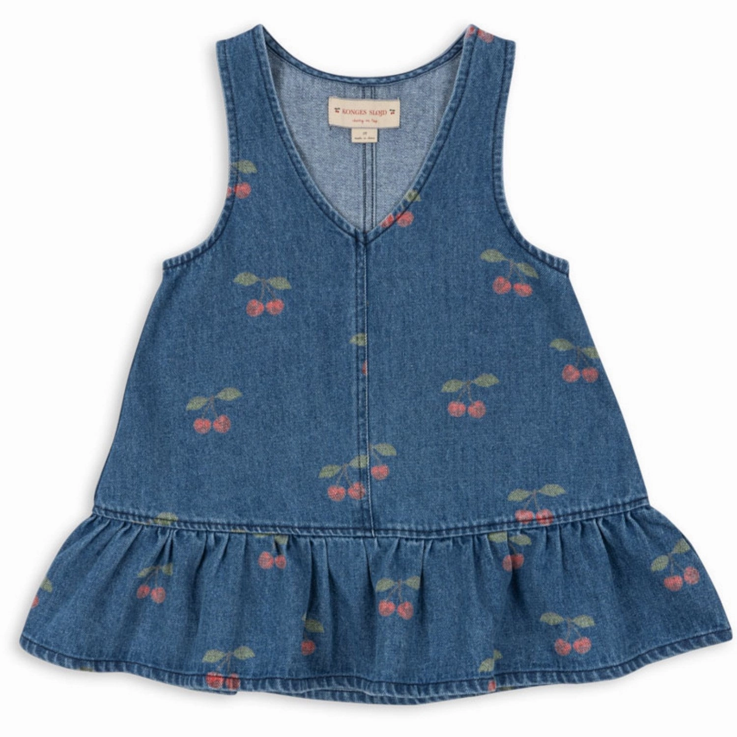Chilly Weather Comfort Multi Season Konges Sl?jd Ma Grande Cerise Denim Magot Dress Gots