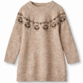 Timeless Edge Fliink Amphora Sheep Pattern Star Dress