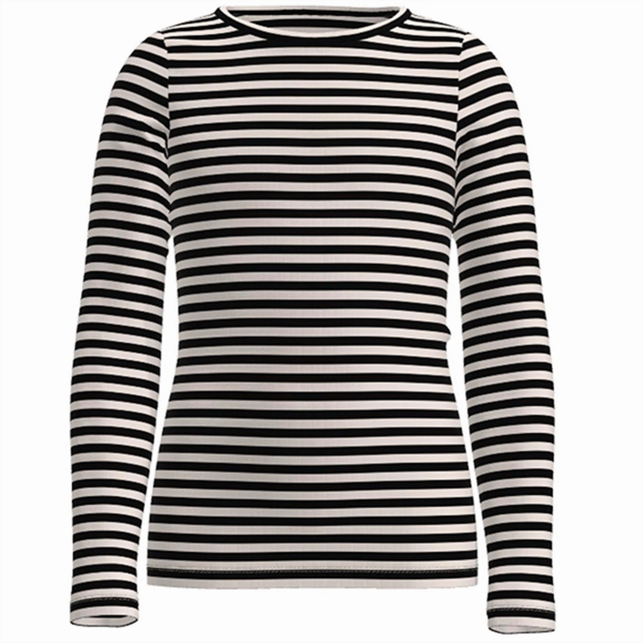 Name it Black Suraja Blouse Stripe Noos Ombre look