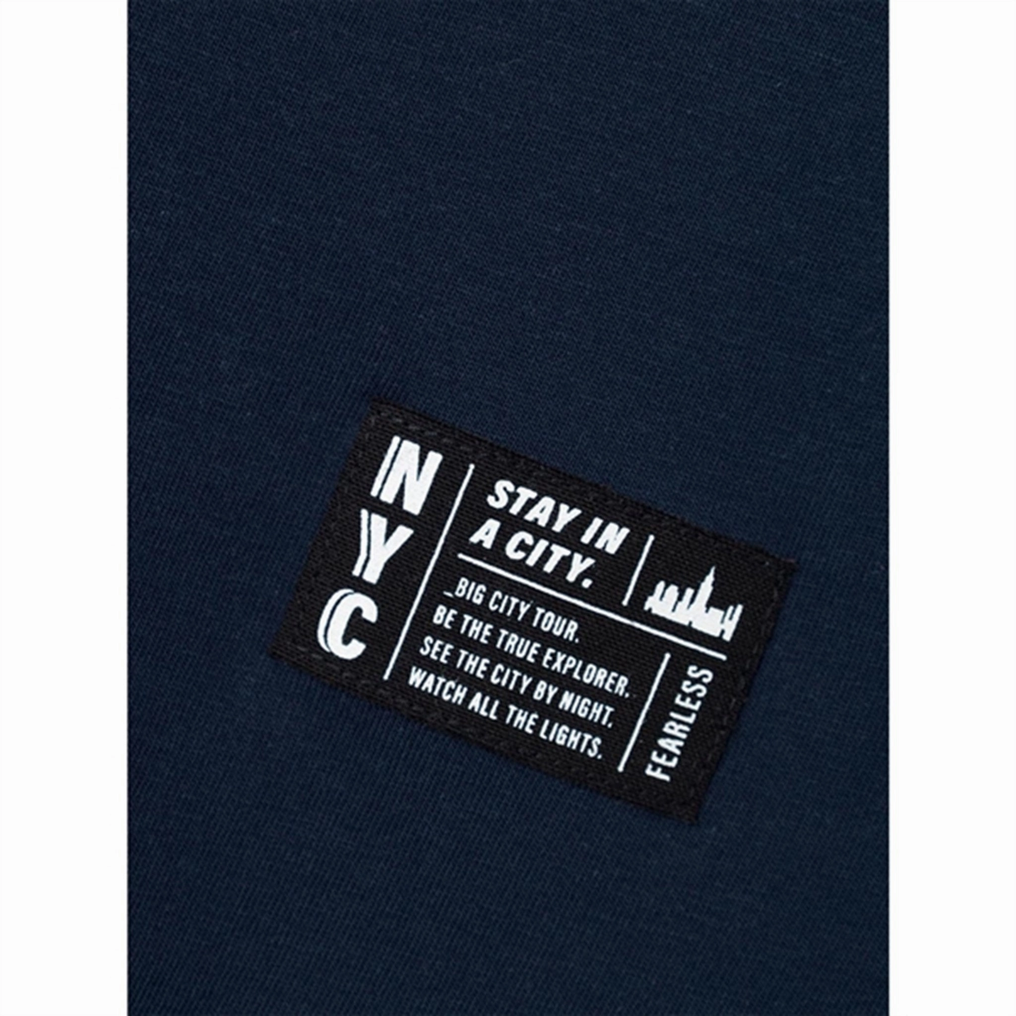 Name it Dark Sapphire Vector Loose T-Shirt City Casual Breathable Yarn Composition