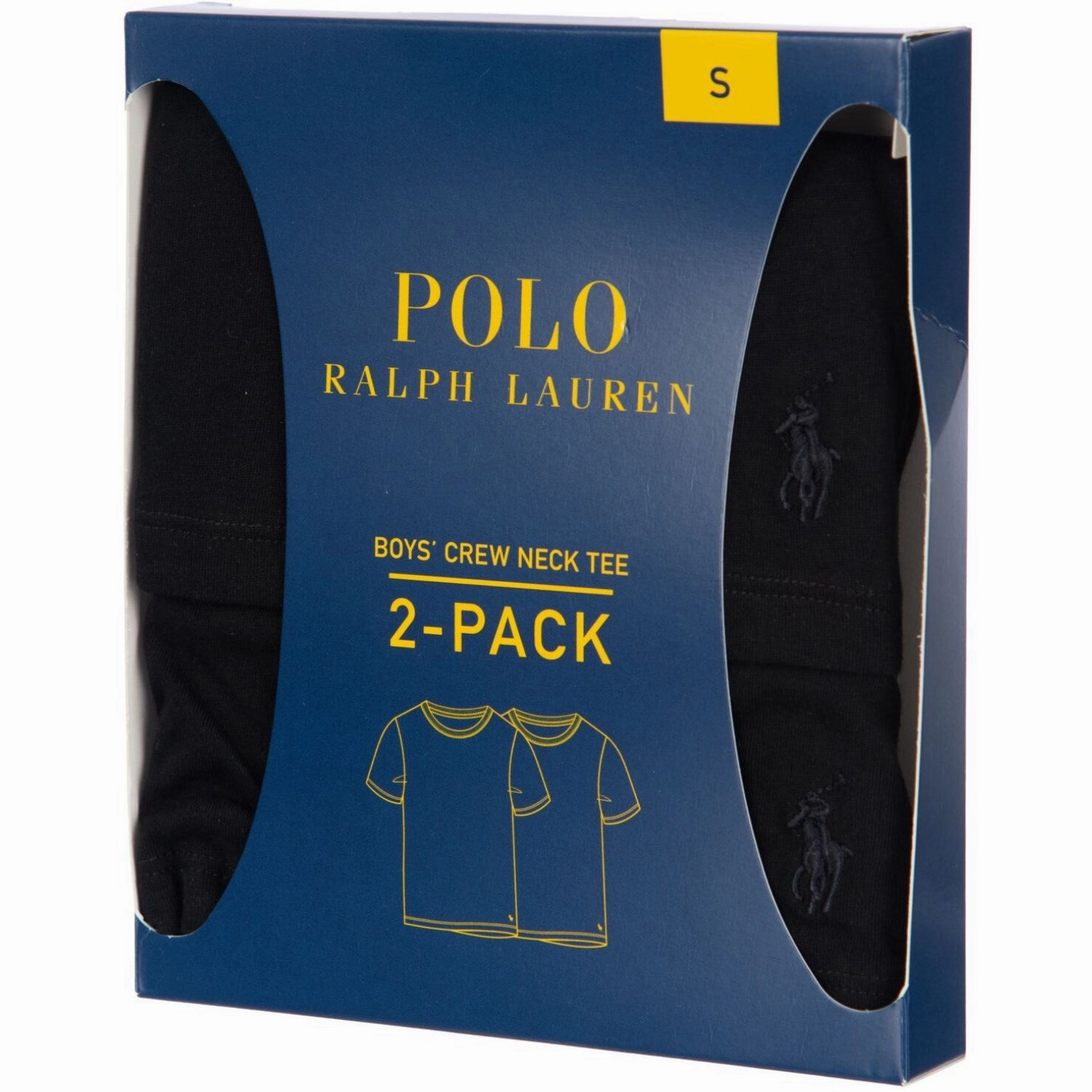 Versatile and Stylish Easy and Relaxed Polo Ralph Lauren Polo Black 2 Pack Cotton Crew T-Shirt