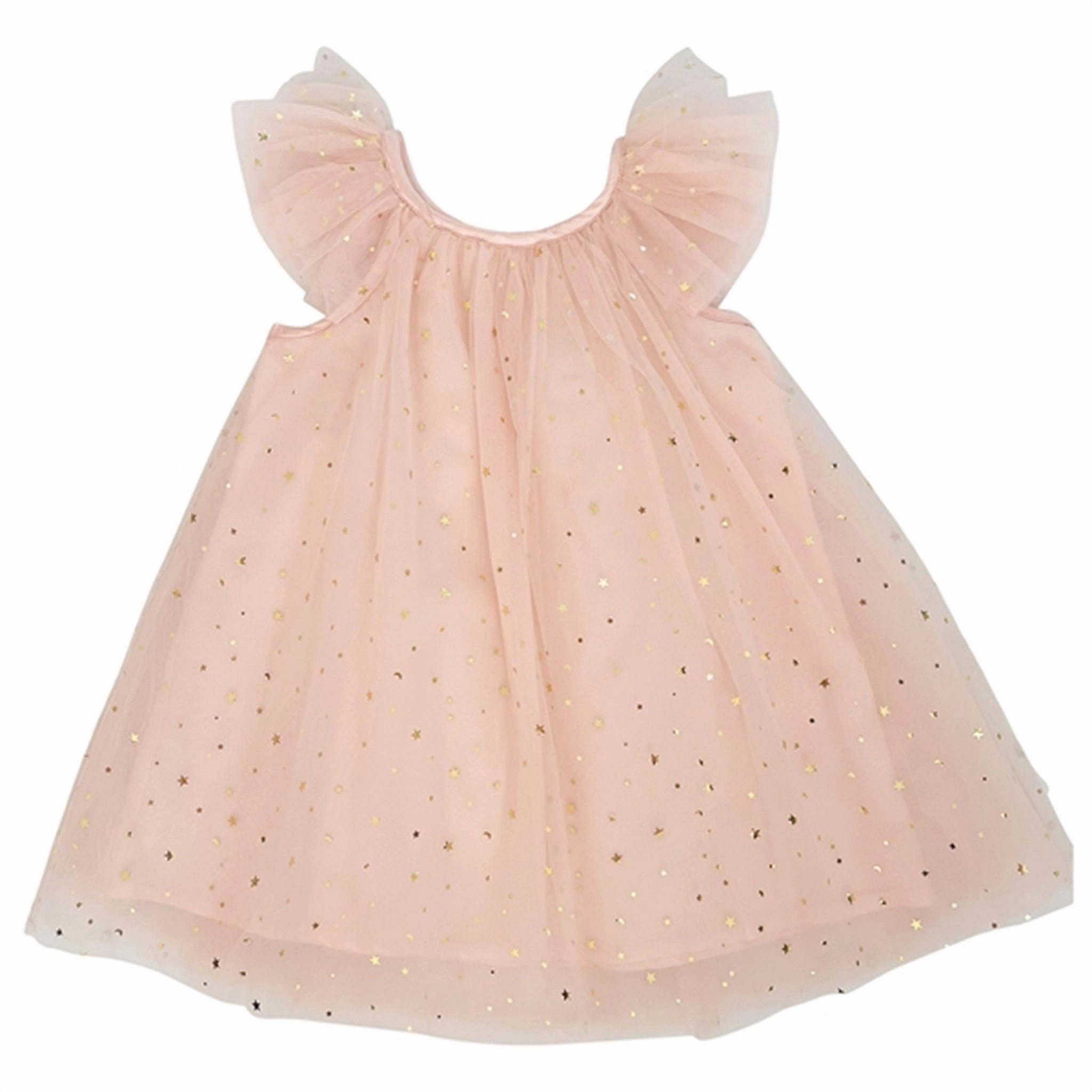 Playful and flirty dress Texture Play Dolly by Le Petit Tom Tulle Fairy Dress Pink