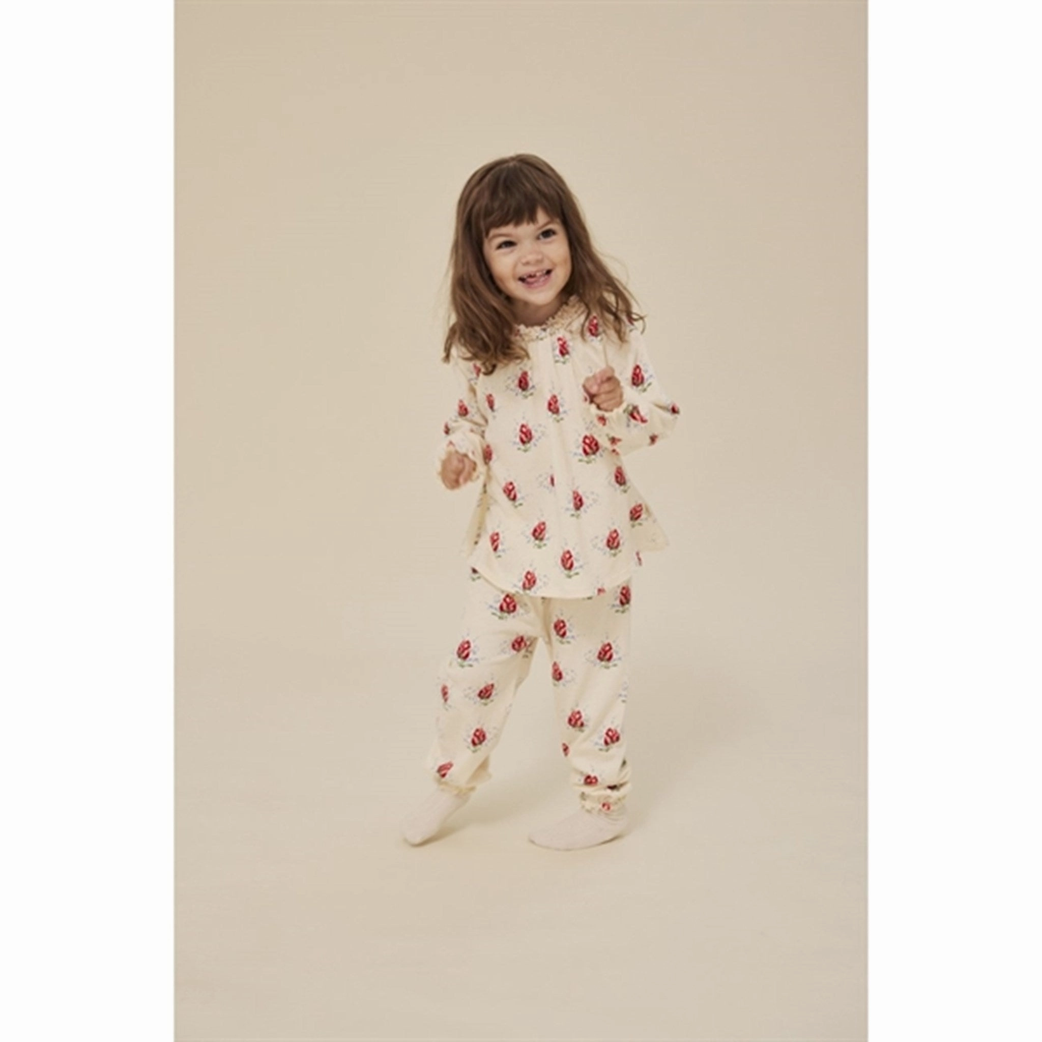 Camouflage Style Non-Iron Konges Sl?jd Vita Rosa Chleo Blouse