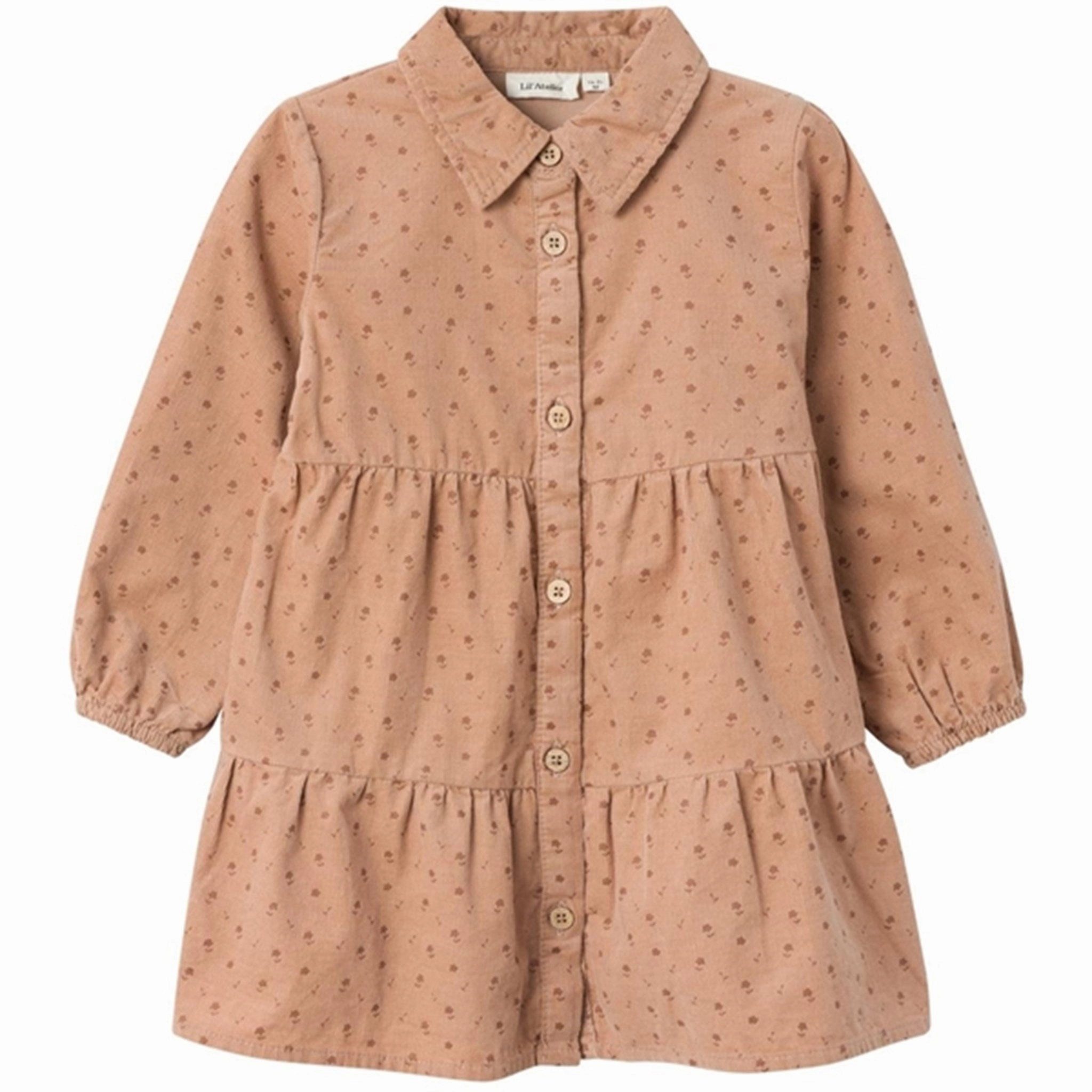 Gentle Texture Lil'Atelier Nougat Alva Loose Corduroy Dress