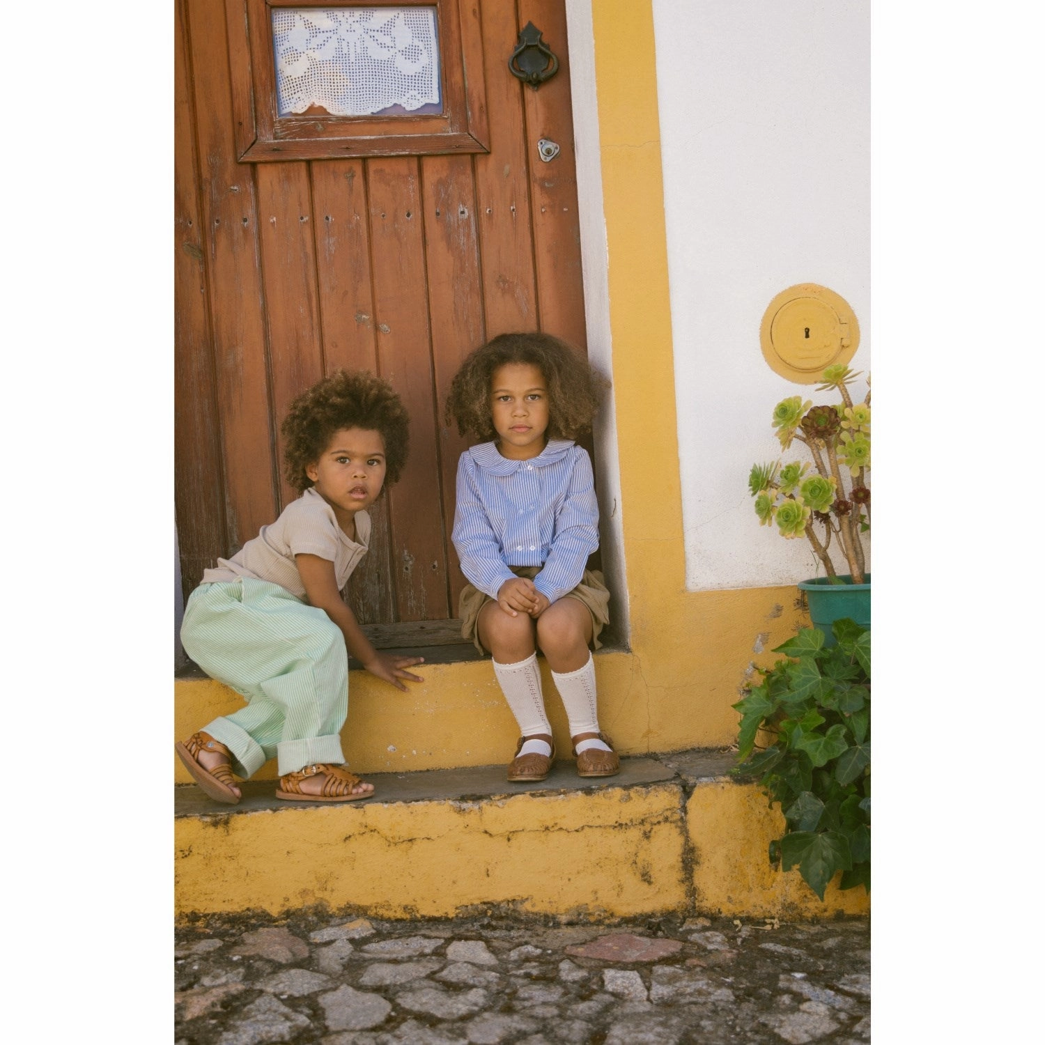 Tall Length MarMar Poplin Bolich Blue Strips Talea Shirt